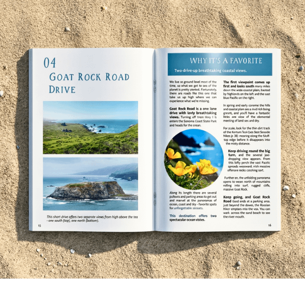 Naturalist Stephen Nett's colorful guide to best things to do near Bodega Bay California.